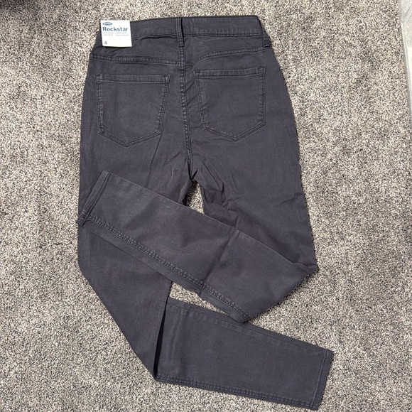Grey Old Navy Rockstar Super Skinny High Rise Jeans, 4 - Picture 4 of 8